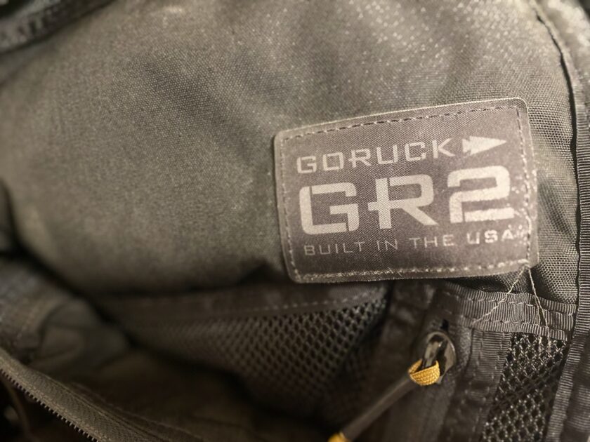 GORUCKのGR2はアメリカ製